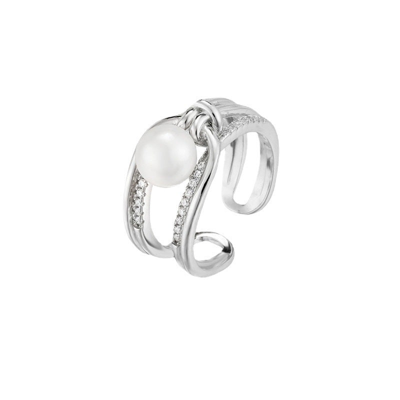 Unique Silver Diamond Ring for Women – FREE Shipping